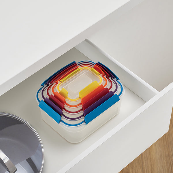 Set de 5 boites de conservation Nest Lock multicolores avec couvercles Joseph Joseph - Mathon - 5