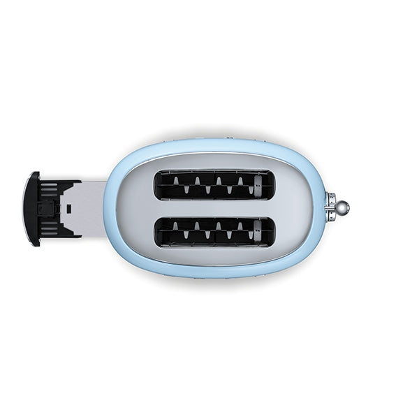 Toaster 2 tranches bleu azur 950 W TSF01PBEU Smeg - Mathon - 2
