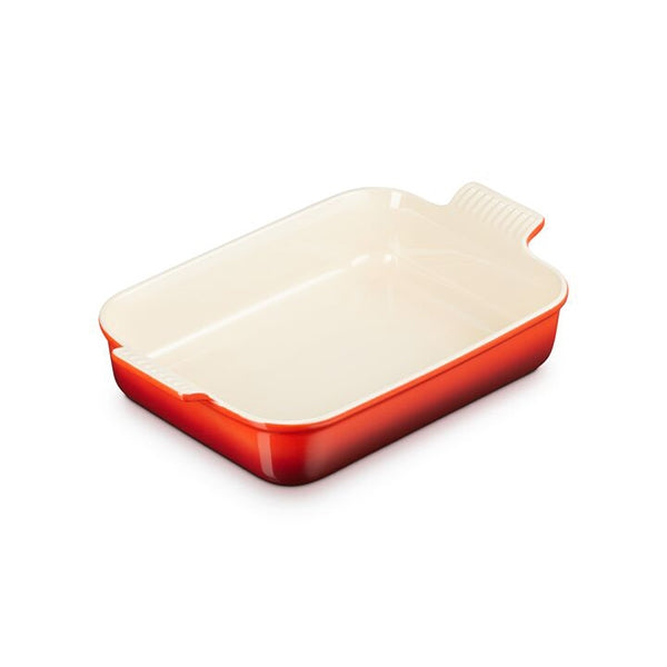 Plat rectangulaire en céramique émaillée 32 cm Cerise Le Creuset - Mathon - 1