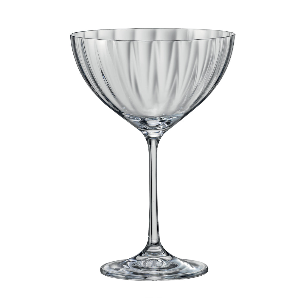 Boîte de 6 coupes à champagnes Waterfall 34 cl Table passion - Mathon