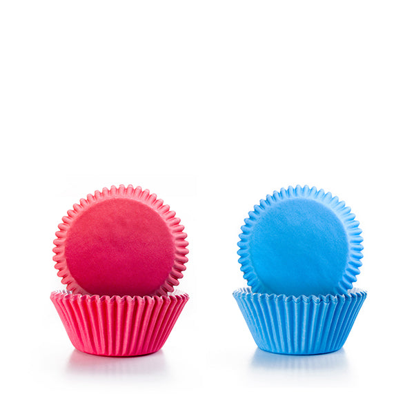 Caissettes à cupcakes bleues et roses 100 pièces Ibili - Mathon