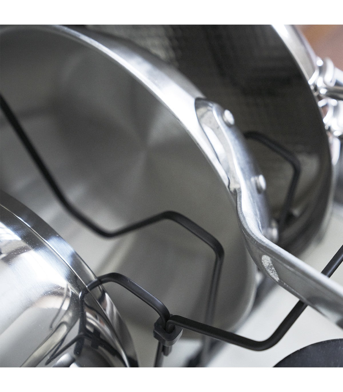 Rangement poêles et couvercles extensible en acier Calicosy - Mathon - 8