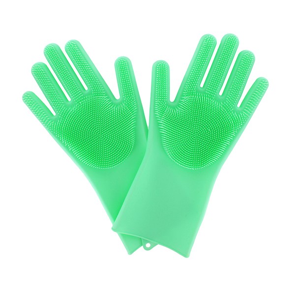 Paire de gants éponges magiques silicone Elicuisine - Mathon - 2