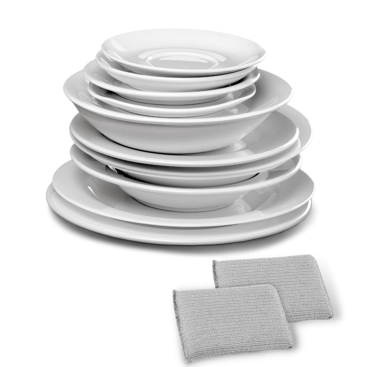 Lot de 2 éponges de vaisselle en mousse Tecno Fackelmann - Mathon - 2