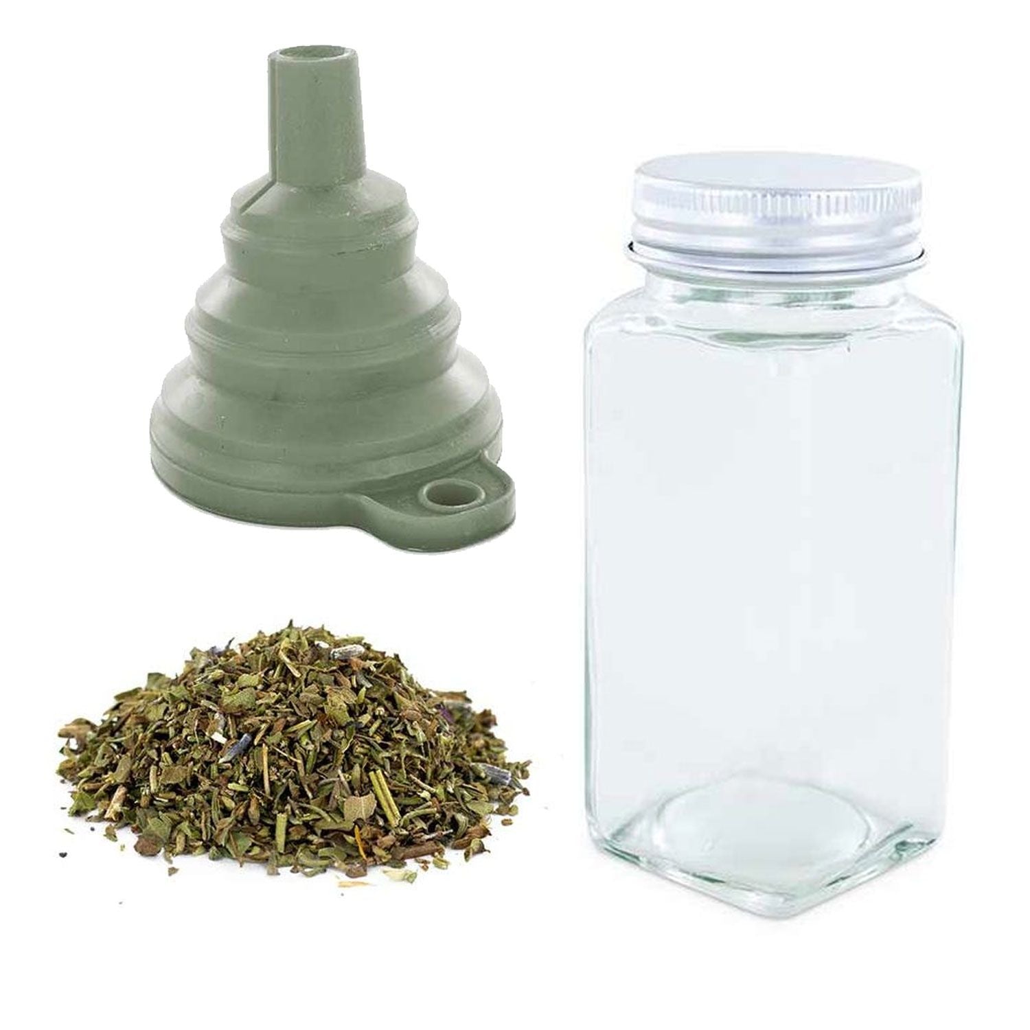 Flacon à épices poudreur + entonnoir + herbes de provence 20 g Aromandise - Mathon