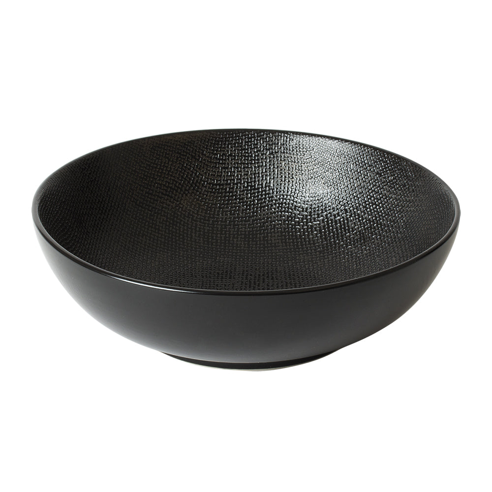 Saladier Vésuvio noir 24 cm Table passion - Mathon - 1