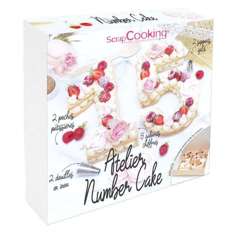 Coffret atelier number cake Scrapcooking - Mathon