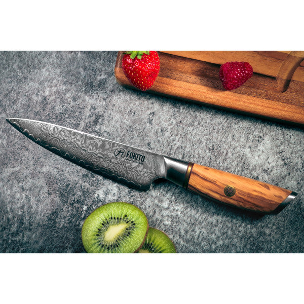 Couteau Fukito Olive Damas modèle Universel 13cm Fukito - Mathon - 5