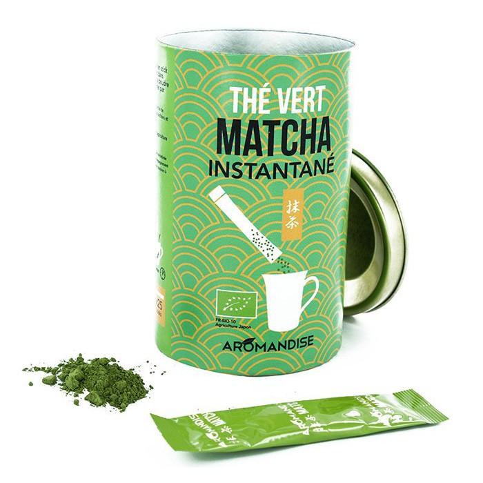 Thé vert Matcha instantané en sticks Aromandise - Mathon