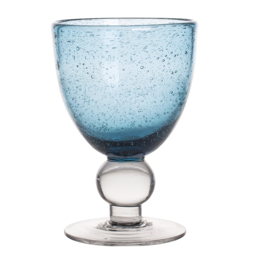 Verre à pied Artisan Bullé 28 cl bleu (lot de 6) Table passion - Mathon