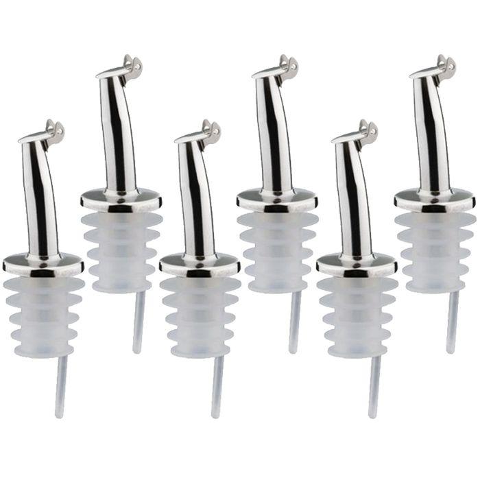 6 bouchons verseurs à clapet en inox et silicone Chevalier diffusion - Mathon