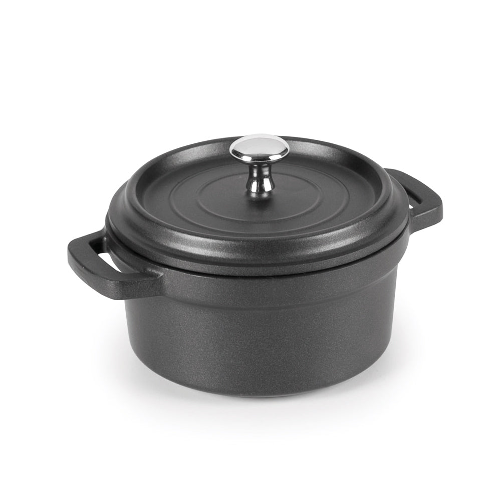 Cocotte 10 cm en fonte noir Lacor - Mathon