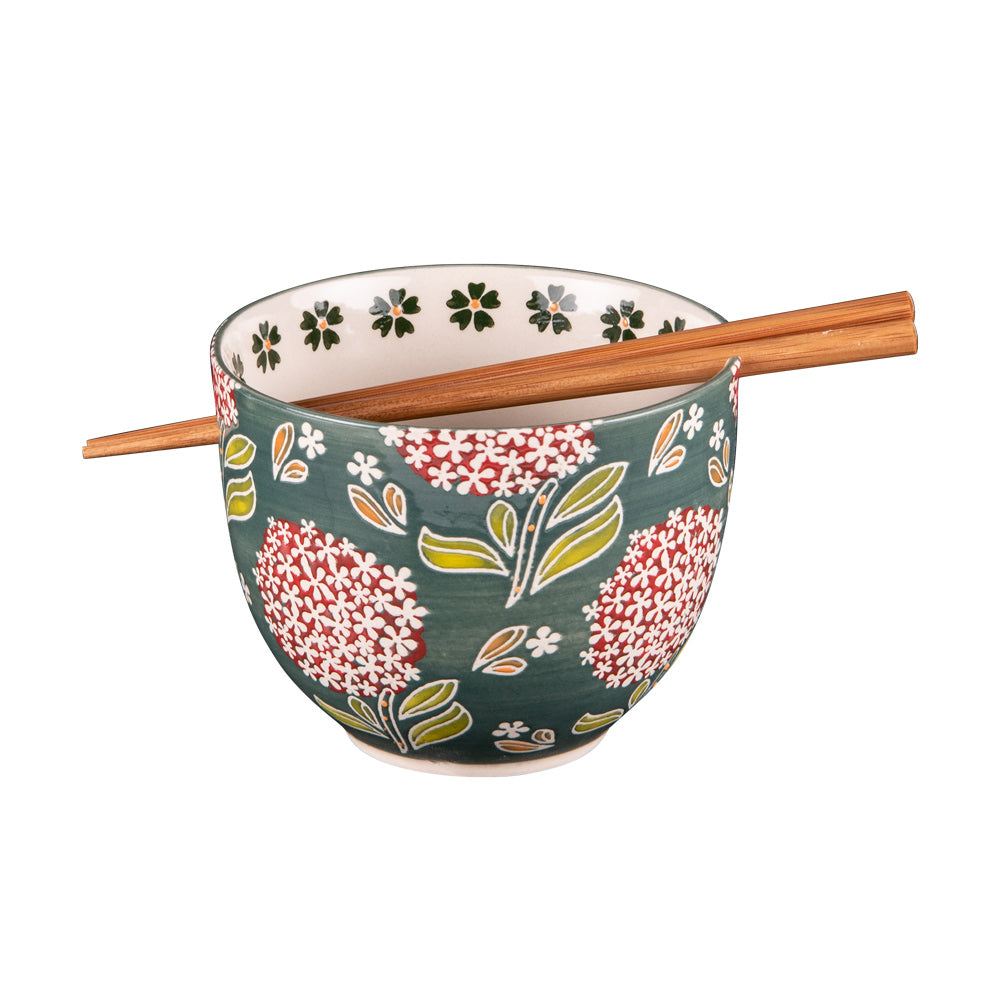 Bol avec baguettes 13 cm Cottage Table passion - Mathon - 1