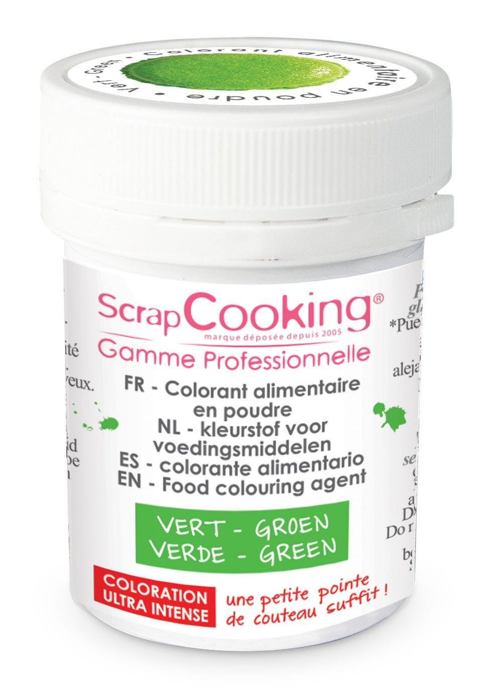 Colorant alimentaire en poudre vert Scrapcooking - Mathon