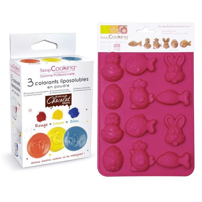 Coffret chocolats de Pâques colorés Scrapcooking - Mathon
