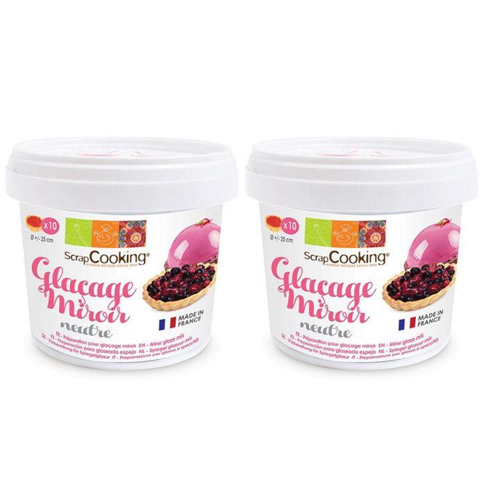 Préparation glaçage miroir neutre 440 g Scrapcooking - Mathon