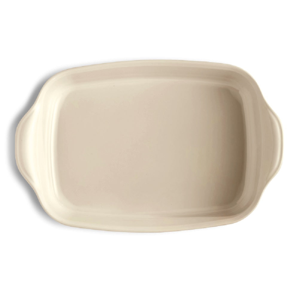 Plat rectangle Argile beige grand modèle Emile Henry - Mathon - 3