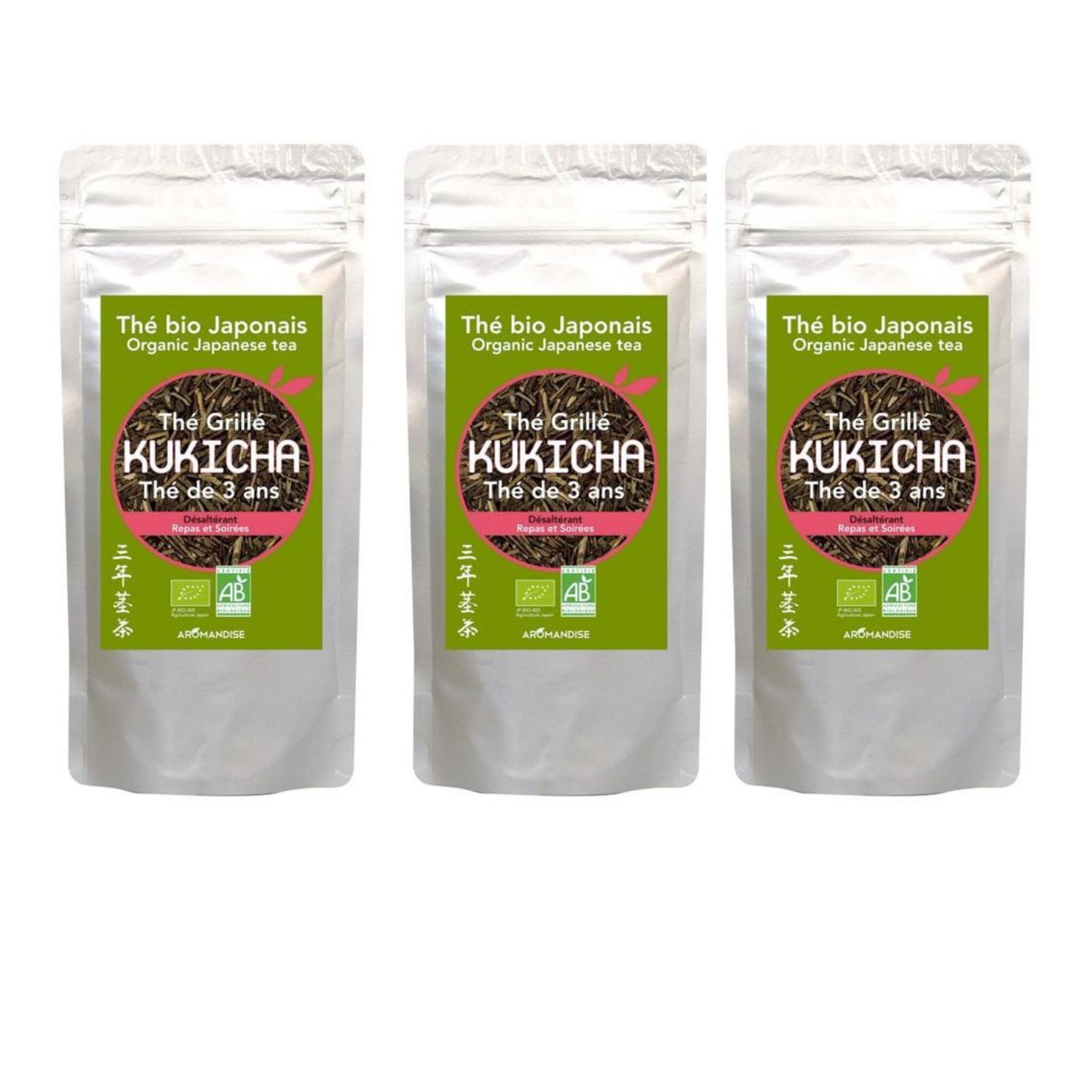 Thé biologique japonais Kukicha 240 g Aromandise - Mathon