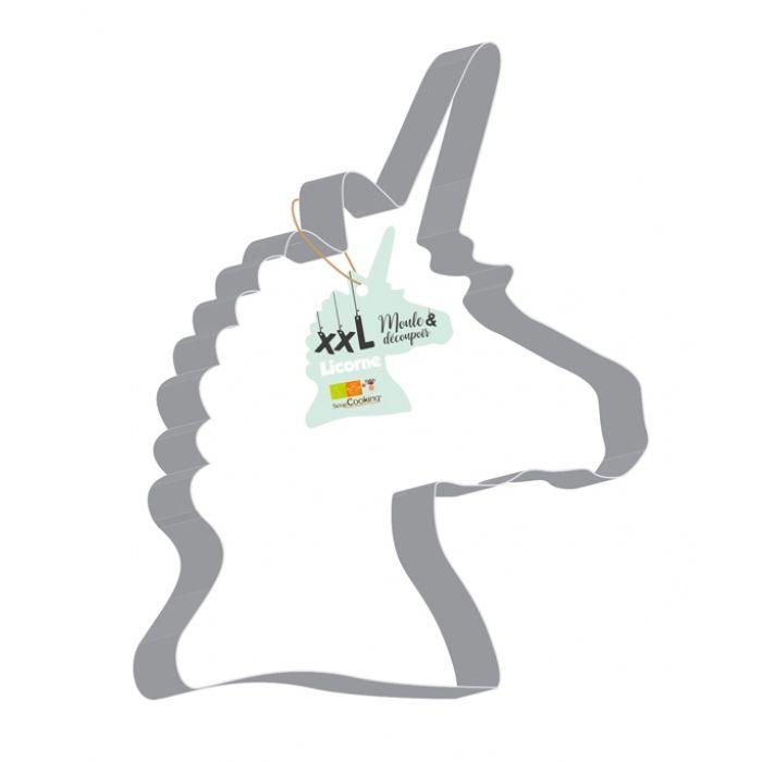 Découpoir à pâtisserie inox XXL - Licorne Scrapcooking - Mathon