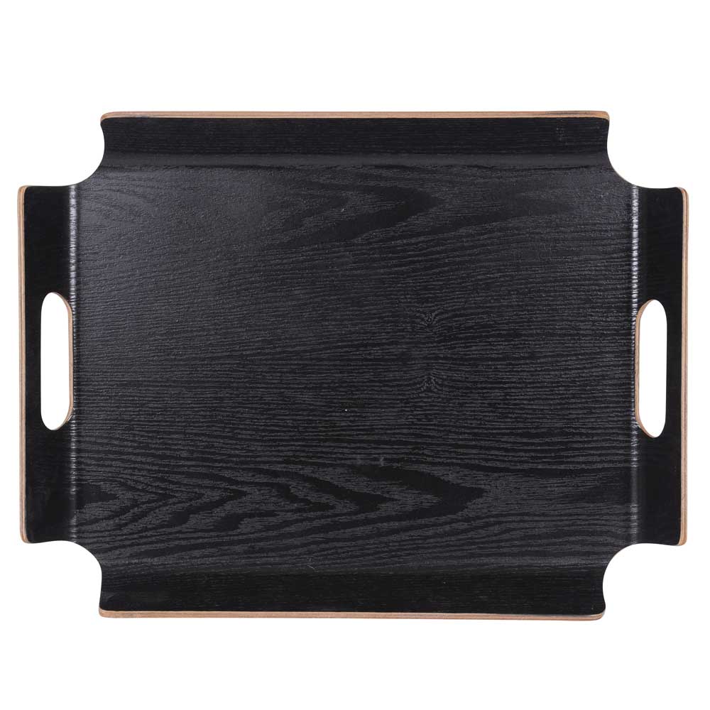 Plateau rectangle no angle 44,5x33,5 cm noir Table passion - Mathon - 1