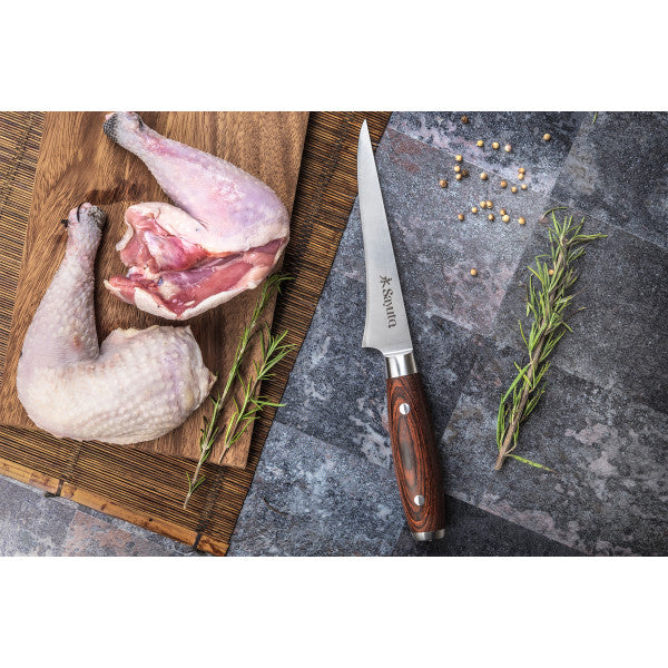 Couteau Sayuto Pakka X50 modèle désosseur 15cm manche riveté Sayuto - Mathon - 3