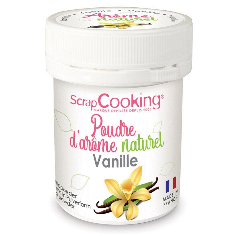 Arôme alimentaire naturel en poudre 15 g - Vanille Scrapcooking - Mathon