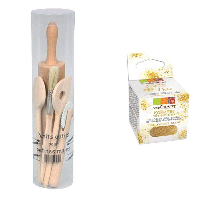 Coffret à pâtisserie pour enfants + paillettes dorées Youdoit - Mathon