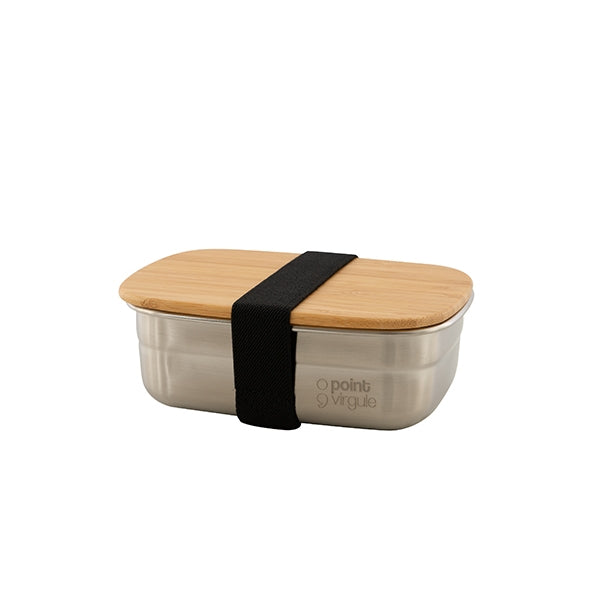 Lunch box inox et bambou 450ml Point Virgule - Mathon - 1