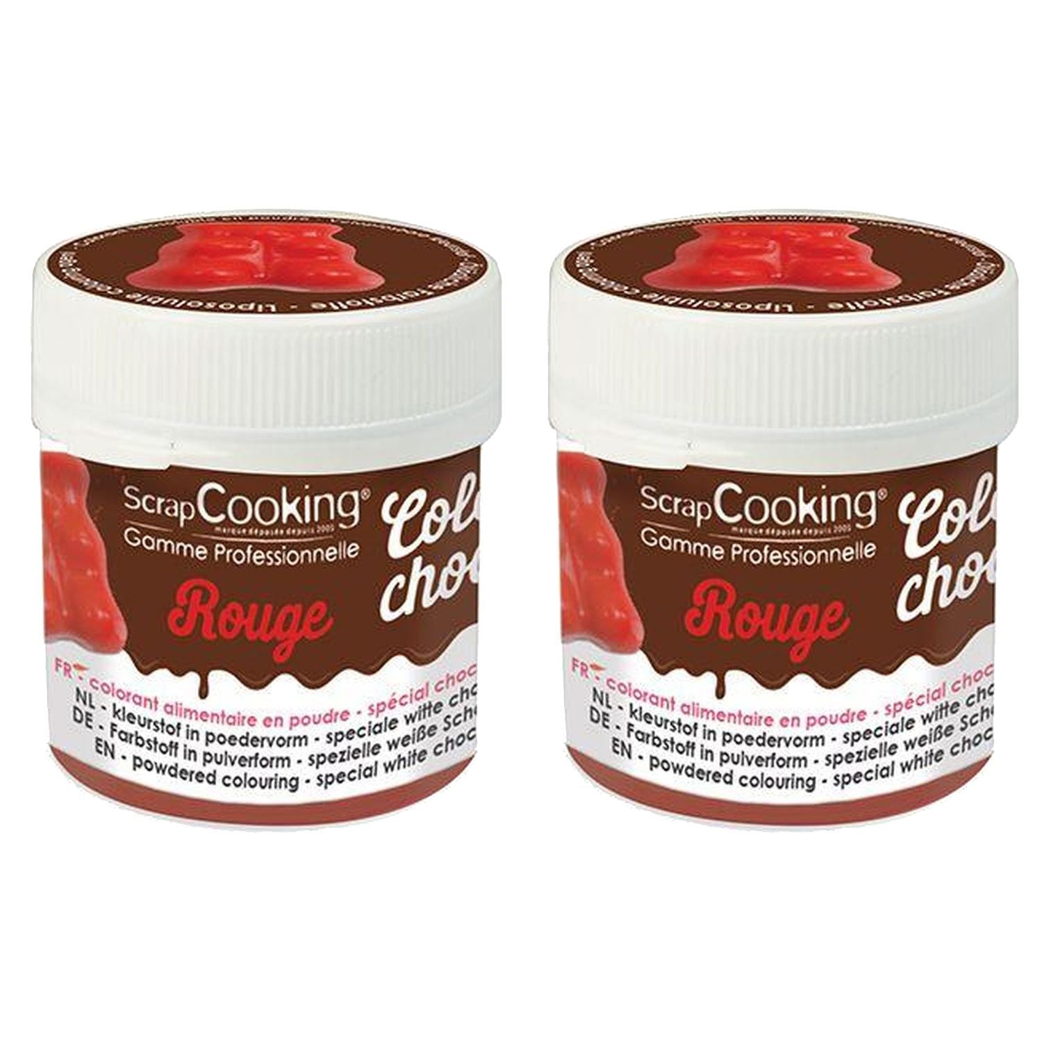 Colorant alimentaire liposoluble 10 g - rouge Scrapcooking - Mathon