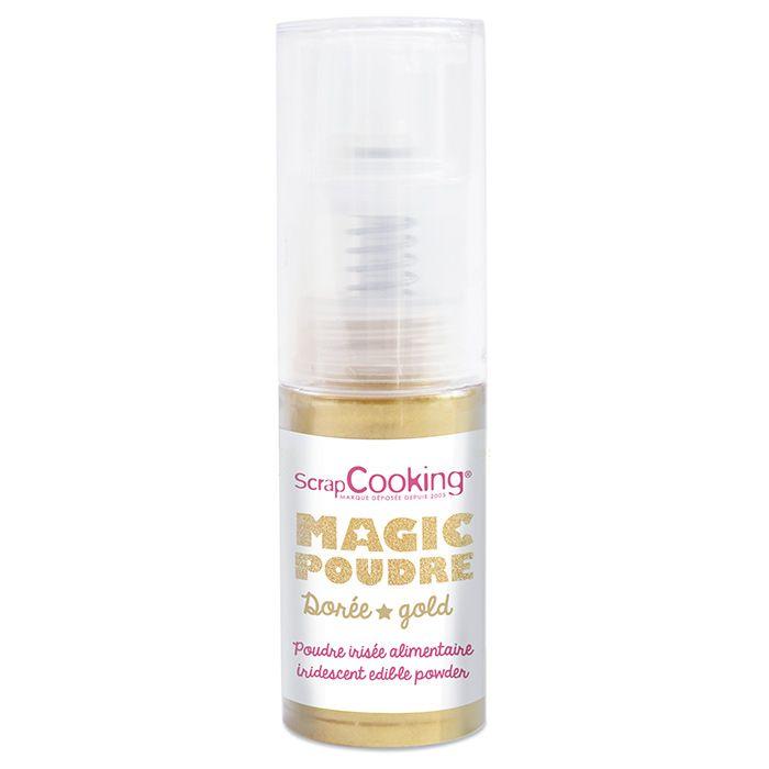 Poudre alimentaire irisée dorée 7 g Scrapcooking - Mathon