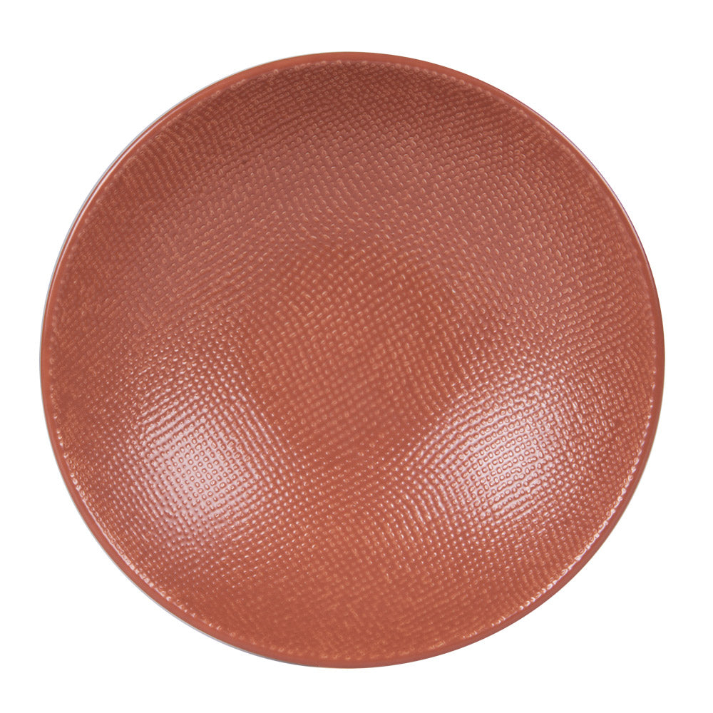 Assiette creuse Vésuvio terra 19 cm (lot de 6) Table passion - Mathon - 1