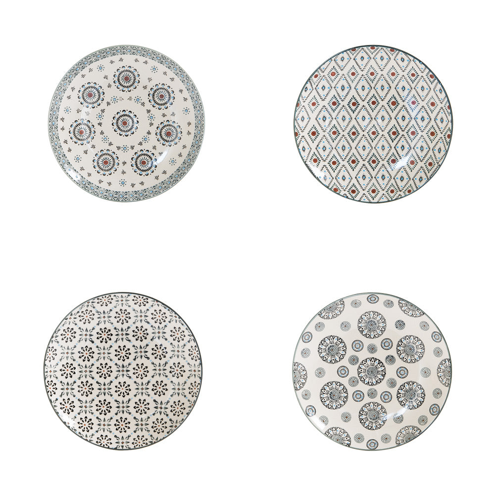 Coffret de 4 assiettes à dessert nelson 20 cm Table passion - Mathon