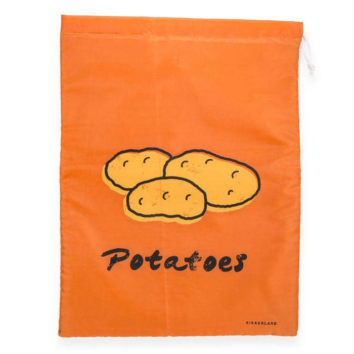 Sac à pommes de terre en tissu 26,5 x 36,5 cm Kikkerland Design - Mathon