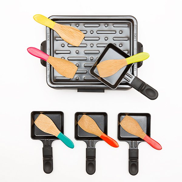 Set 6 spatules à raclette bambou Pebbly - Mathon - 2