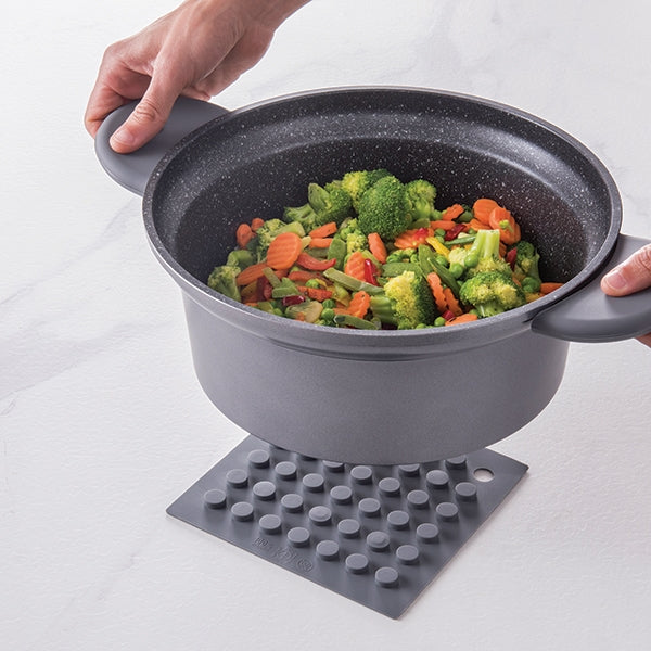 Dessous de plat magnétique gris Inoxriv - Mathon - 1