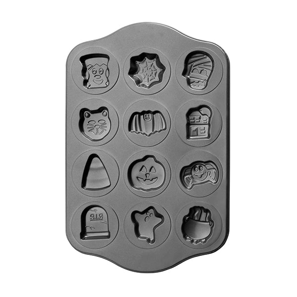 Plaque en acier 12 biscuits halloween Ibili - Mathon - 1