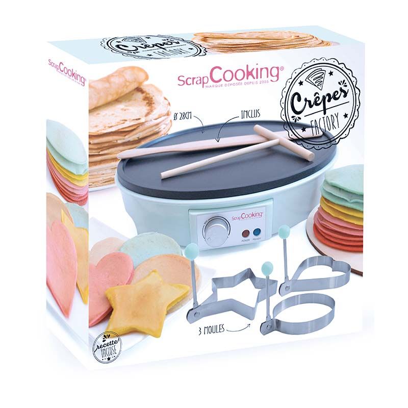 Appareil à crêpes - crêpes factory Scrapcooking - Mathon