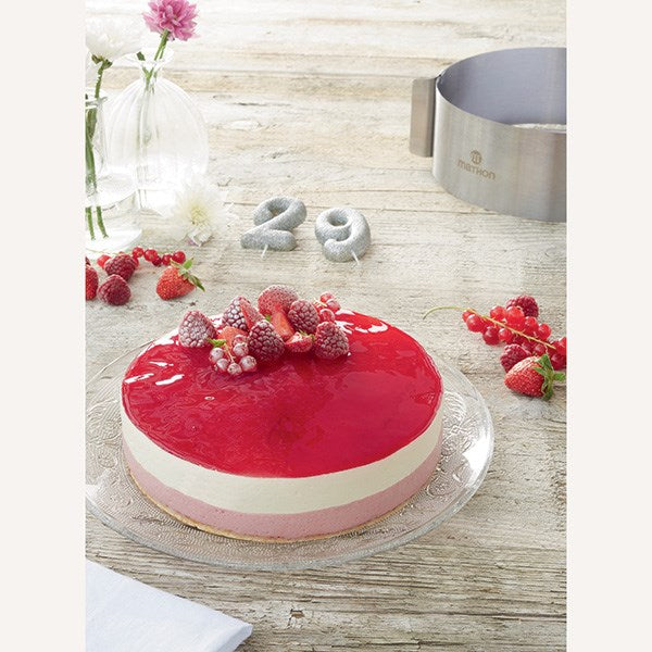 Cercle à gâteau extensible en inox 15,5 à 30 cm Mathon - Mathon - 2