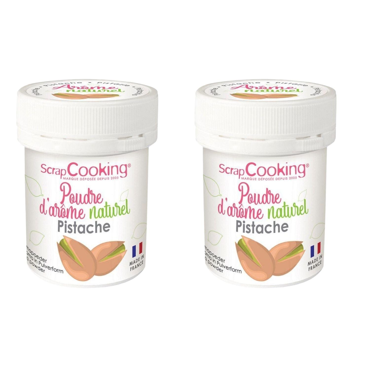 Arôme alimentaire naturel en poudre 30 g - pistache Scrapcooking - Mathon