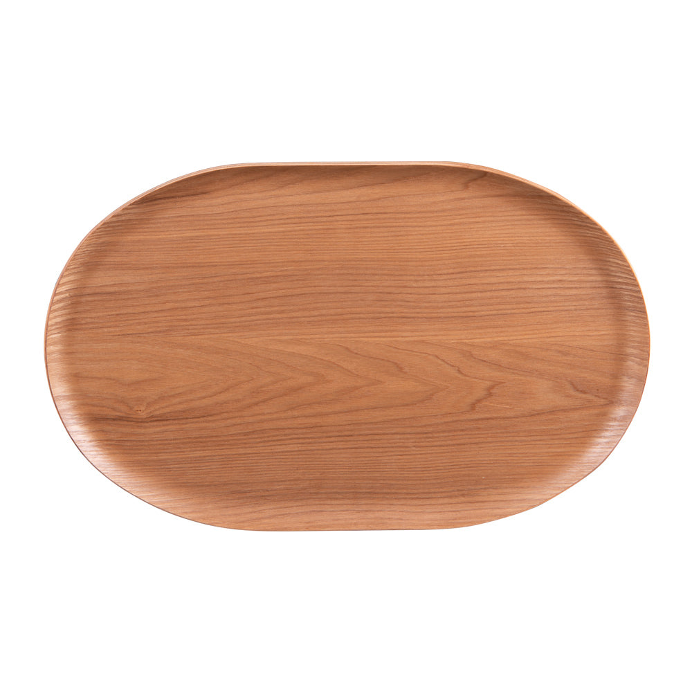 Plateau ovale bois naturel 40x25 cm Table passion - Mathon - 1