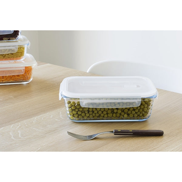 Boîte rectangulaire en verre 1,5 L Pebbly - Mathon - 3