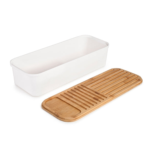 Boîte à pain couvercle bambou 39,5 x 15 cm Ibili - Mathon - 1