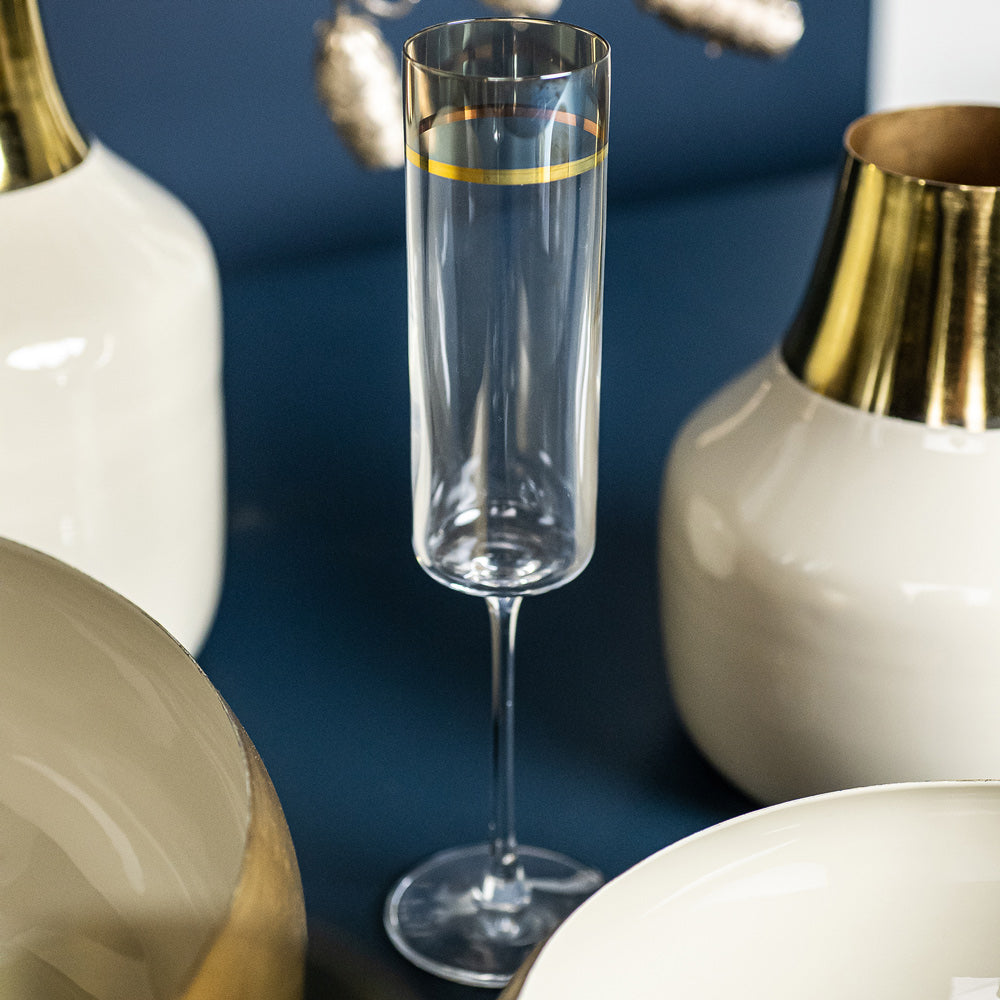 Flûte à champagne Exter or 17 cl (lot de 6) Rona - Mathon - 2