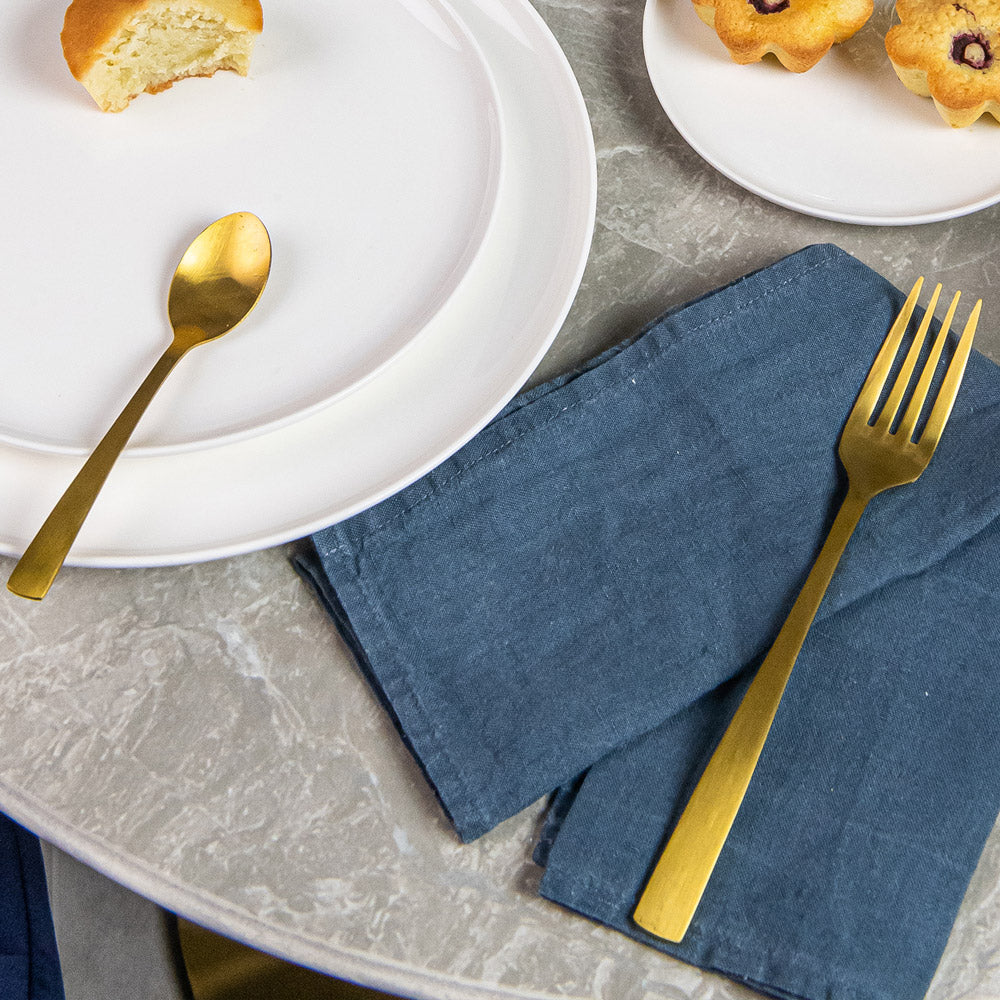 Cuillère de table monobloc Jet doré (lot de 6) Jean Dubost - Mathon - 2