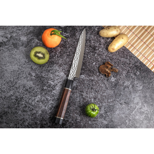 Couteau Sayuto Desert Damas modèle universel 15cm lame damassée et ma Sayuto - Mathon - 4