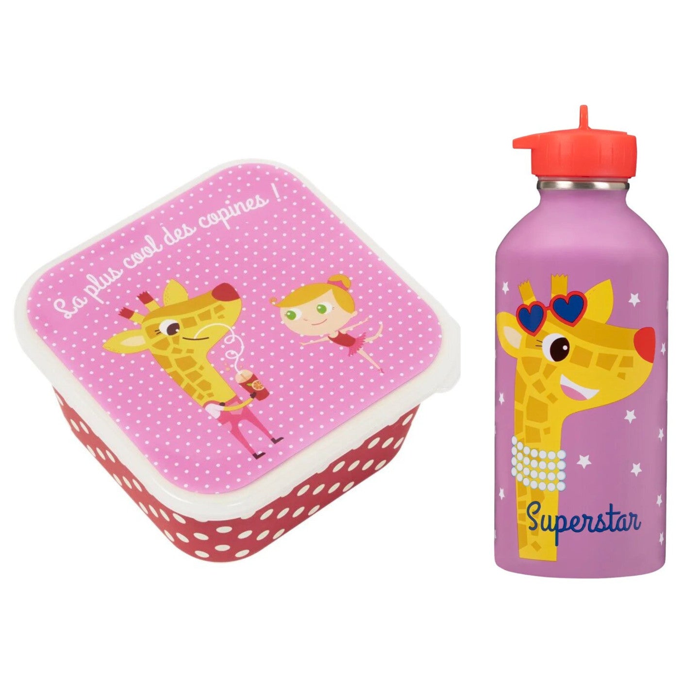 Boîte à goûter + Gourde Enfant - Girafe Toga - Mathon