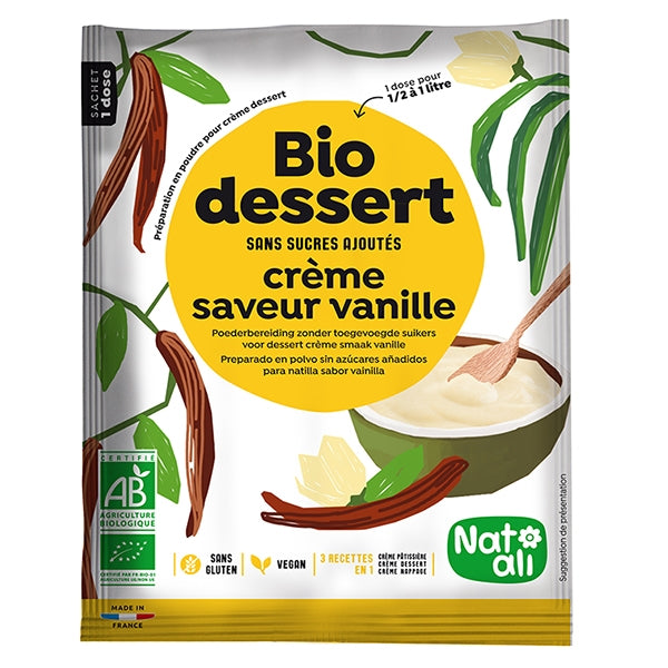 Préparation en poudre pour crème dessert vanille Nat-ali - Mathon - 2