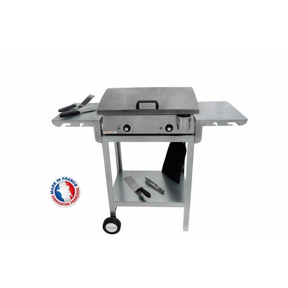 Pack plancha électrique  Lux 600 Inox - Chariot Odéon 601 Planchaelec - Mathon - 2