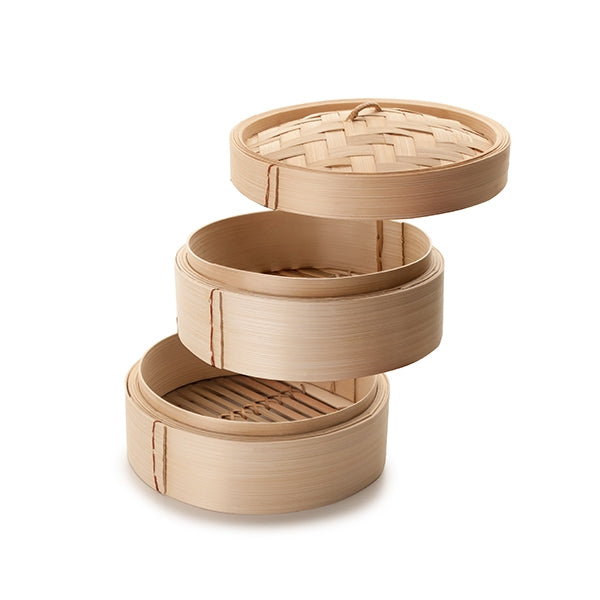 Cuiseur vapeur bambou 2 niveaux Ibili - Mathon - 2