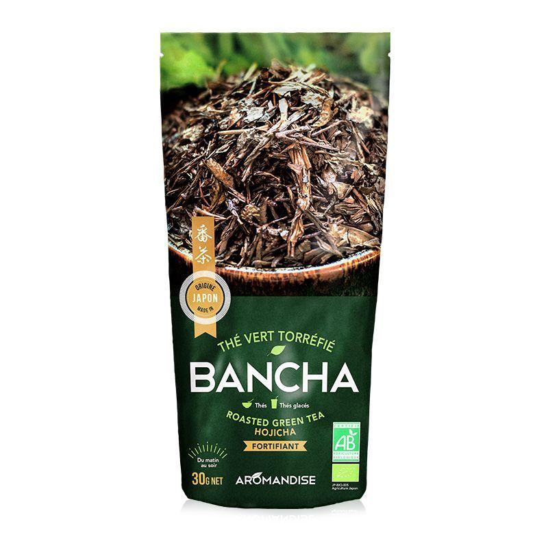 Thé vert bio japonais Bancha Hojicha 30 g Aromandise - Mathon
